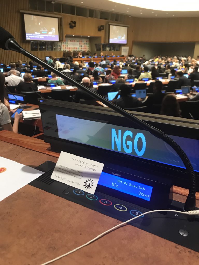 LTBLI shining at the UN